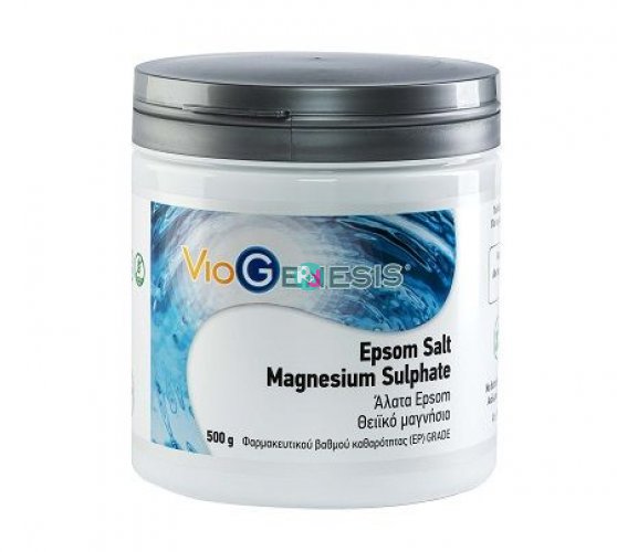 Viogenesis 'Αλατα Epsom Salt Θειικό Μαγνήσιο 500gr